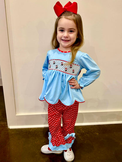 RTS: HATS OFF TO FUN GIRL PANT SET