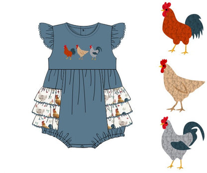 RTS: FRENCH KNOT CHICKENS GIRL BUBBLE