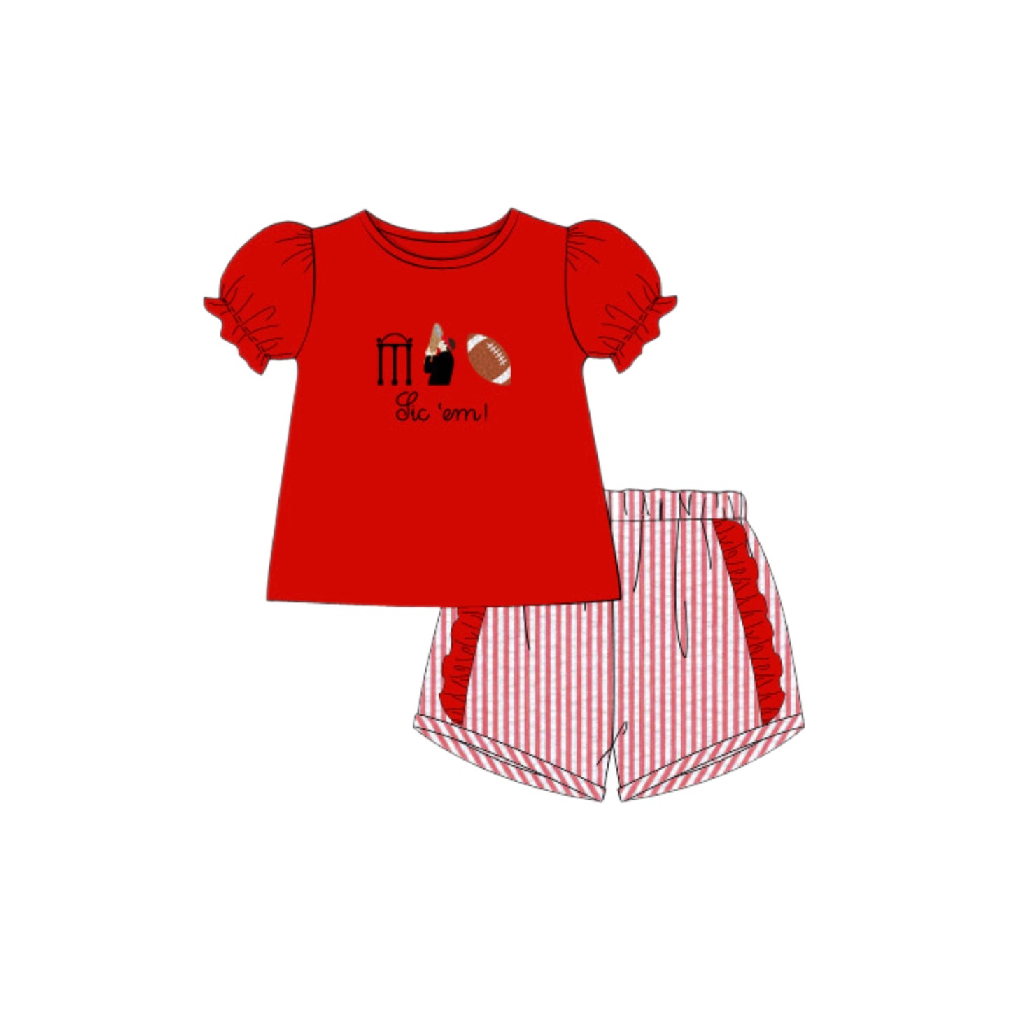 RTS: KIRBY SMART GIRL SHORT SET