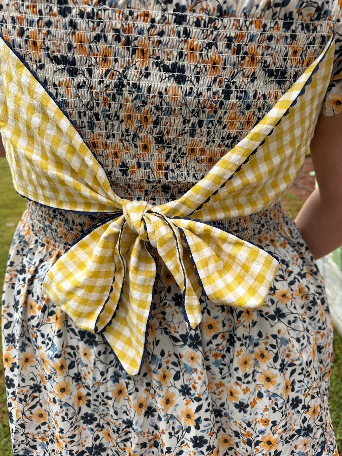 RTS:  GOLDEN MEADOWS MOM DRESS
