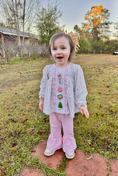 RTS: ONCE UPON A DECEMBER GIRL PANT SET