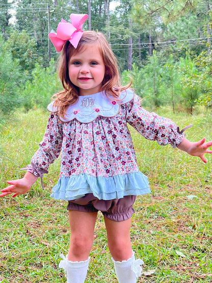 RTS:  TOUCH OF SAGE GIRL DIAPER SET