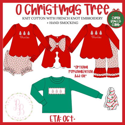 PO30: O Christmas Tree Boy Shirt Only- ETA: October