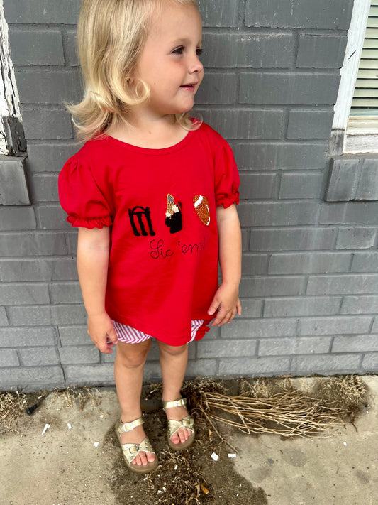 KIRBY SMART: GIRL SHORT SET