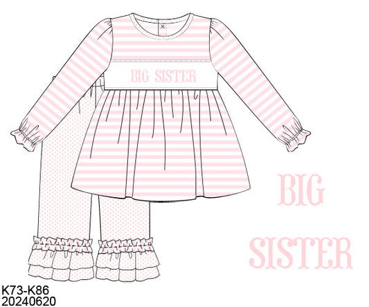 PO31: BROTHER/SISTER COLLECTION GIRL PANT SET