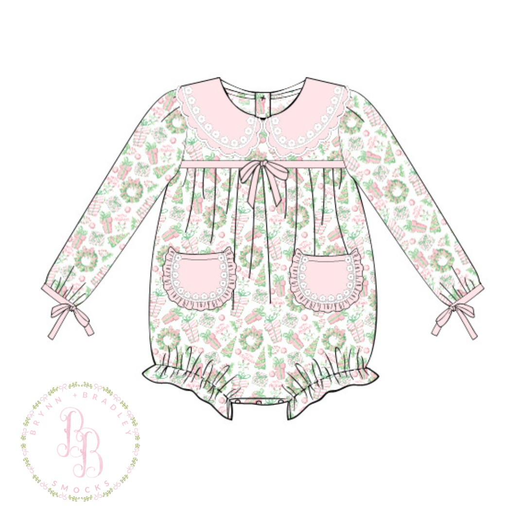 PO30: Watercolor Christmas Girl Bubble- ETA: October