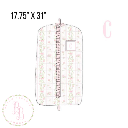 PO30: Emersyn’s Floral Smocked Garment Bag- ETA: October