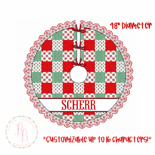 PO30: Patchwork Decor: Tree Skirt- ETA: October