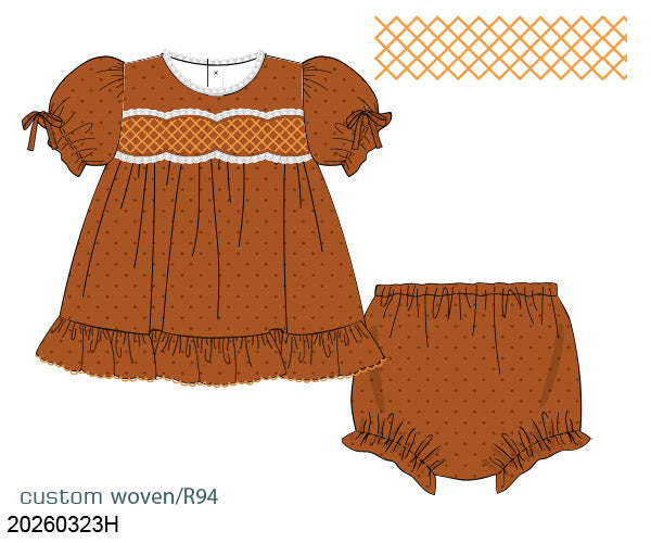 PO29: FALL HEIRLOOMY GIRL DIAPER SET