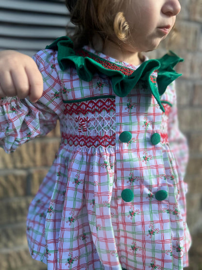 RTS: CANDY CANE DIAPER SET (DRESS LENGTH FOR 5T+)