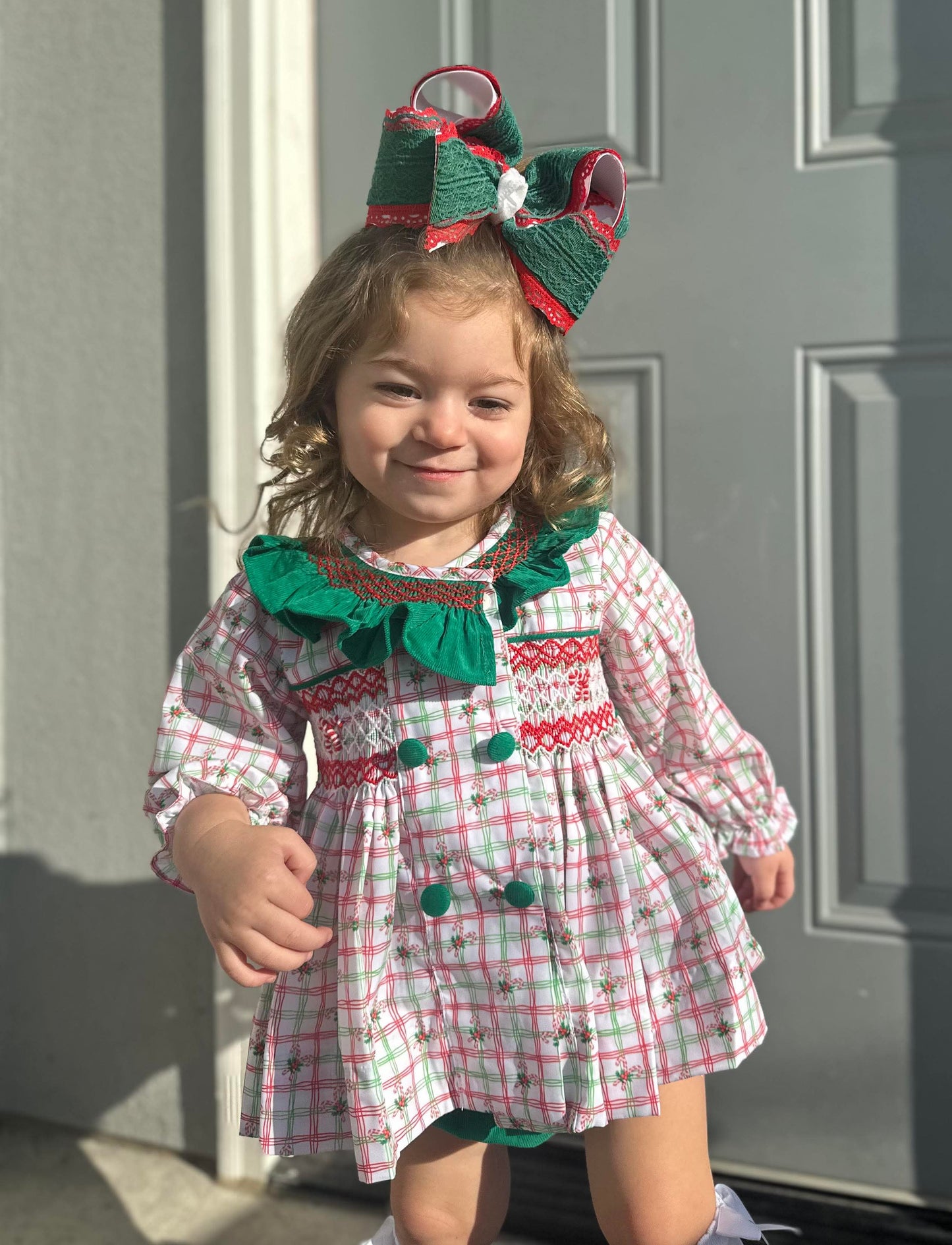 RTS: CANDY CANE DIAPER SET (DRESS LENGTH FOR 5T+)