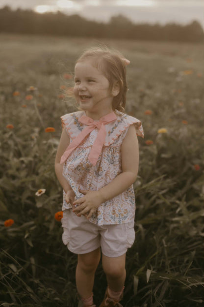 RTS: FALL BLOOMS GIRL SHORT SET