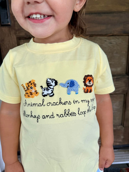 RTS: ANIMAL CRACKERS BOY SHORT SET