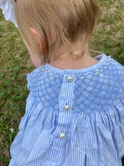 RTS: SMOCKED CROSSES GIRL DIAPER SET
