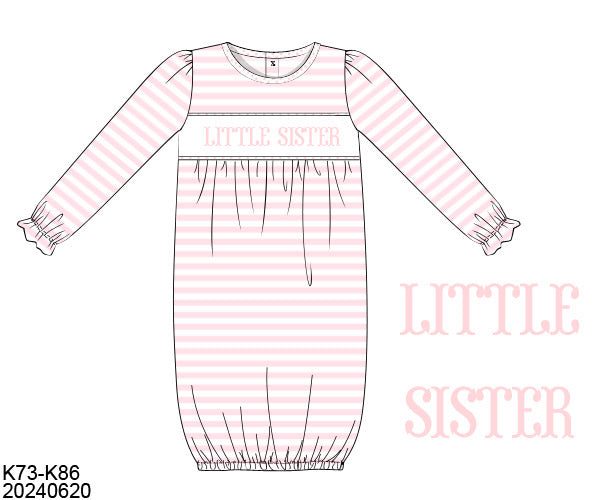 PO31: BROTHER/SISTER COLLECTION GIRL GOWN