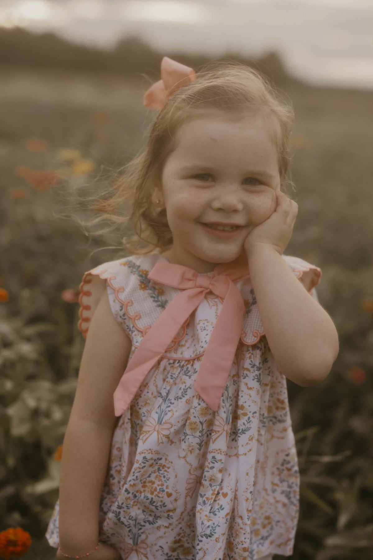 RTS: FALL BLOOMS GIRL SHORT SET