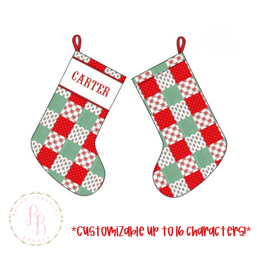 PO30: Patchwork Decor: Stocking- ETA: October