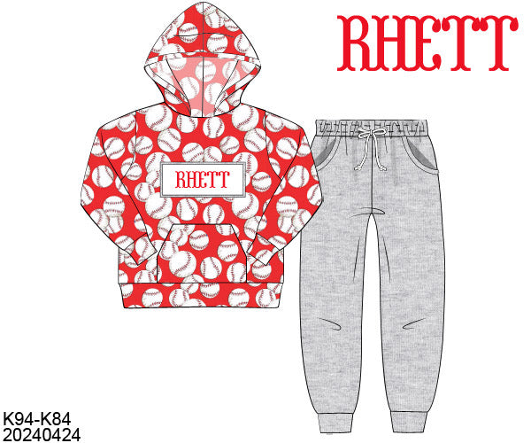PO31: BOY SMOCKED SETS BASEBALL