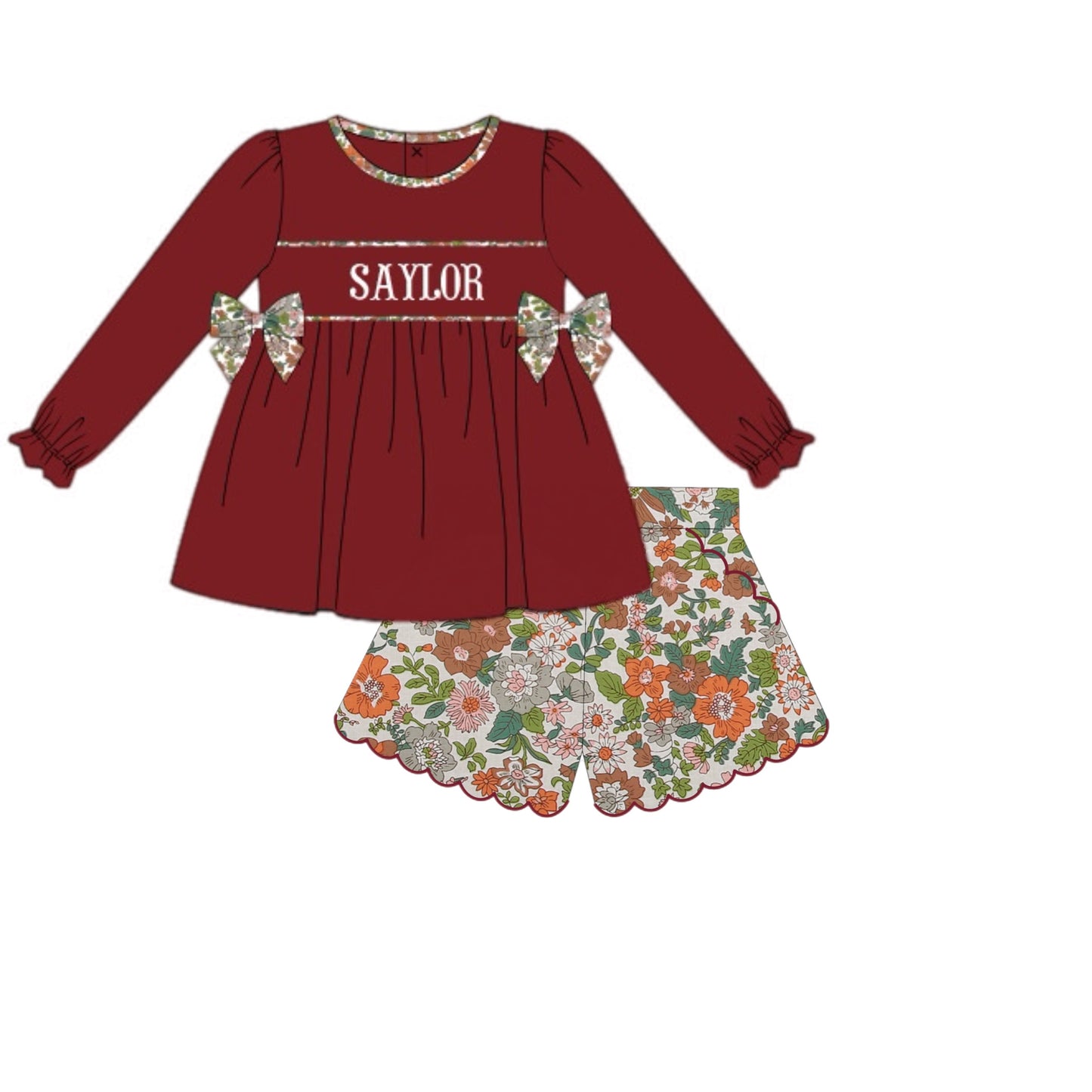 PO29: THANKFUL GIRL SHORT SET