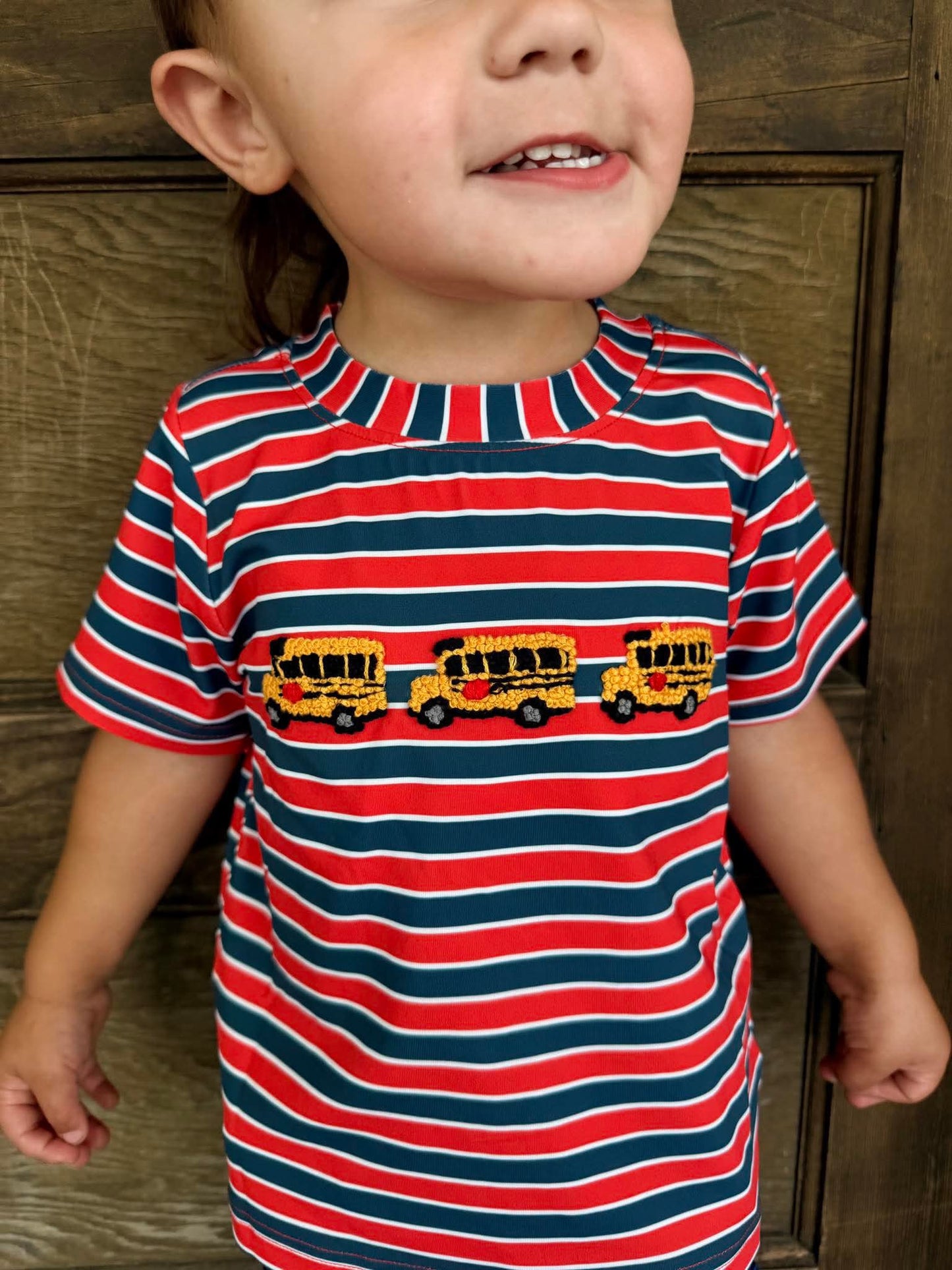 RTS: WHEELS ON THE BUS BOY SHORT SET
