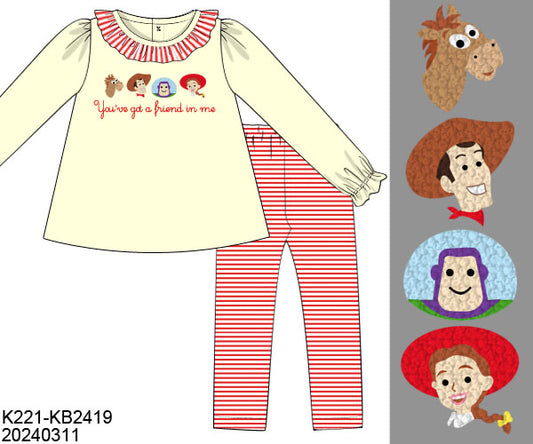 PO31: ANDY'S PALS (WINTER) GIRL LEGGING SET