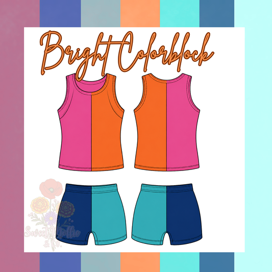 Bright Colorblock 2pc Set