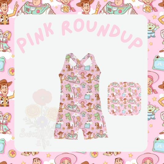 Pink Roundup unitard