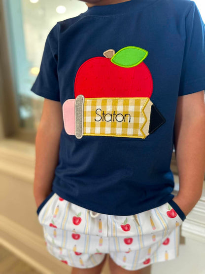 RTS: PENCIL PARADE BOY SHORT SET