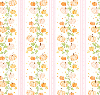 RTS: PASTEL PETALS & PLAID PUMPKINS GIRL SKIRTED BUBBLE