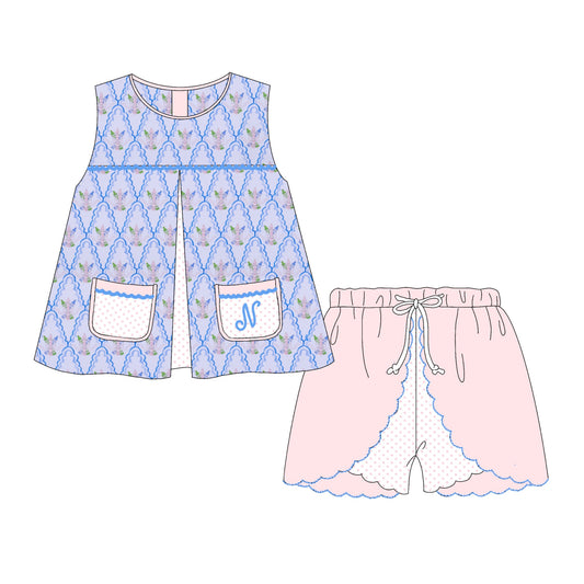 Preorder 26: Preppy Crayon Bouquet Girl Short Set