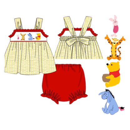 Preorder 26: Pooh and Friends Girl Diaper Set (DRESS LENGTH FOR 5T+)
