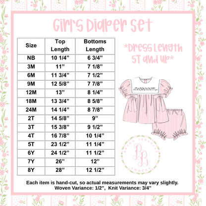 PO30: Sleighin’ It Girl Diaper Set + Dress- ETA: October