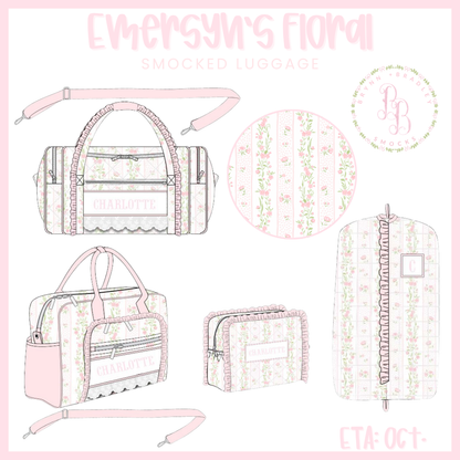 PO30: Emersyn’s Floral Smocked Duffel Bag- ETA: October
