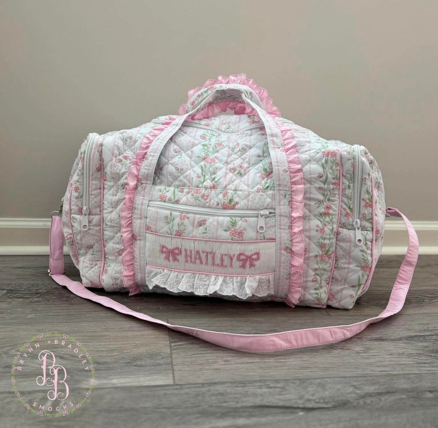 PO30: Emersyn’s Floral Smocked Duffel Bag- ETA: October