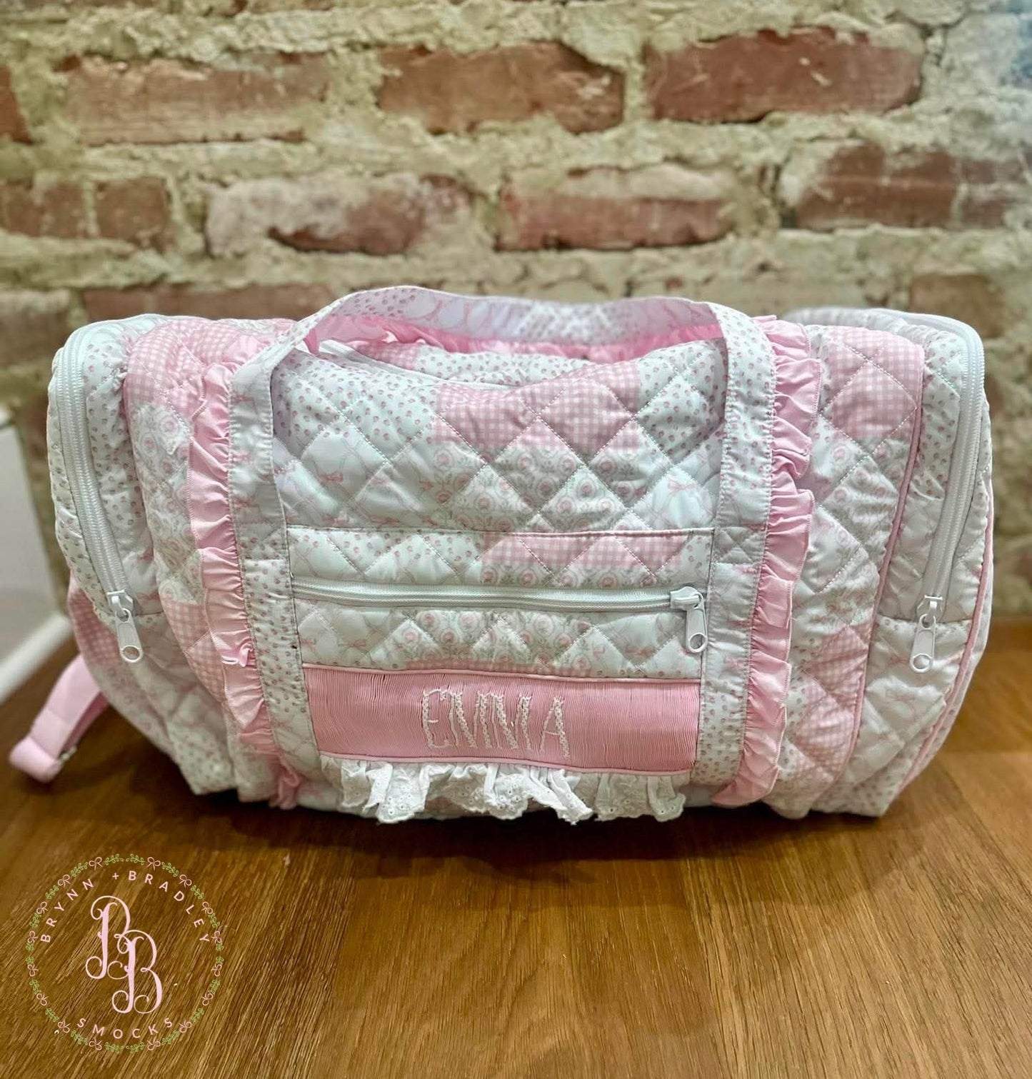 PO30: Parker’s Patchwork Smocked Duffel Bag- ETA: October