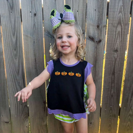 RTS: SILLY JACK-O-LATERN GIRL DIAPER SET