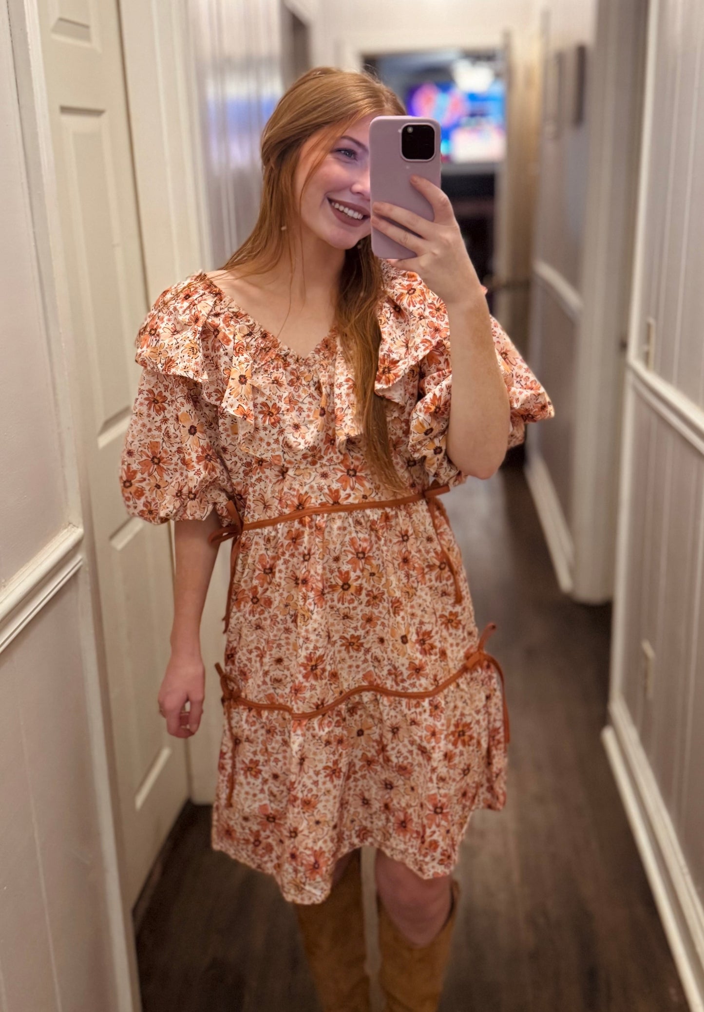 RTS: Amber Sunsets Mom Dress