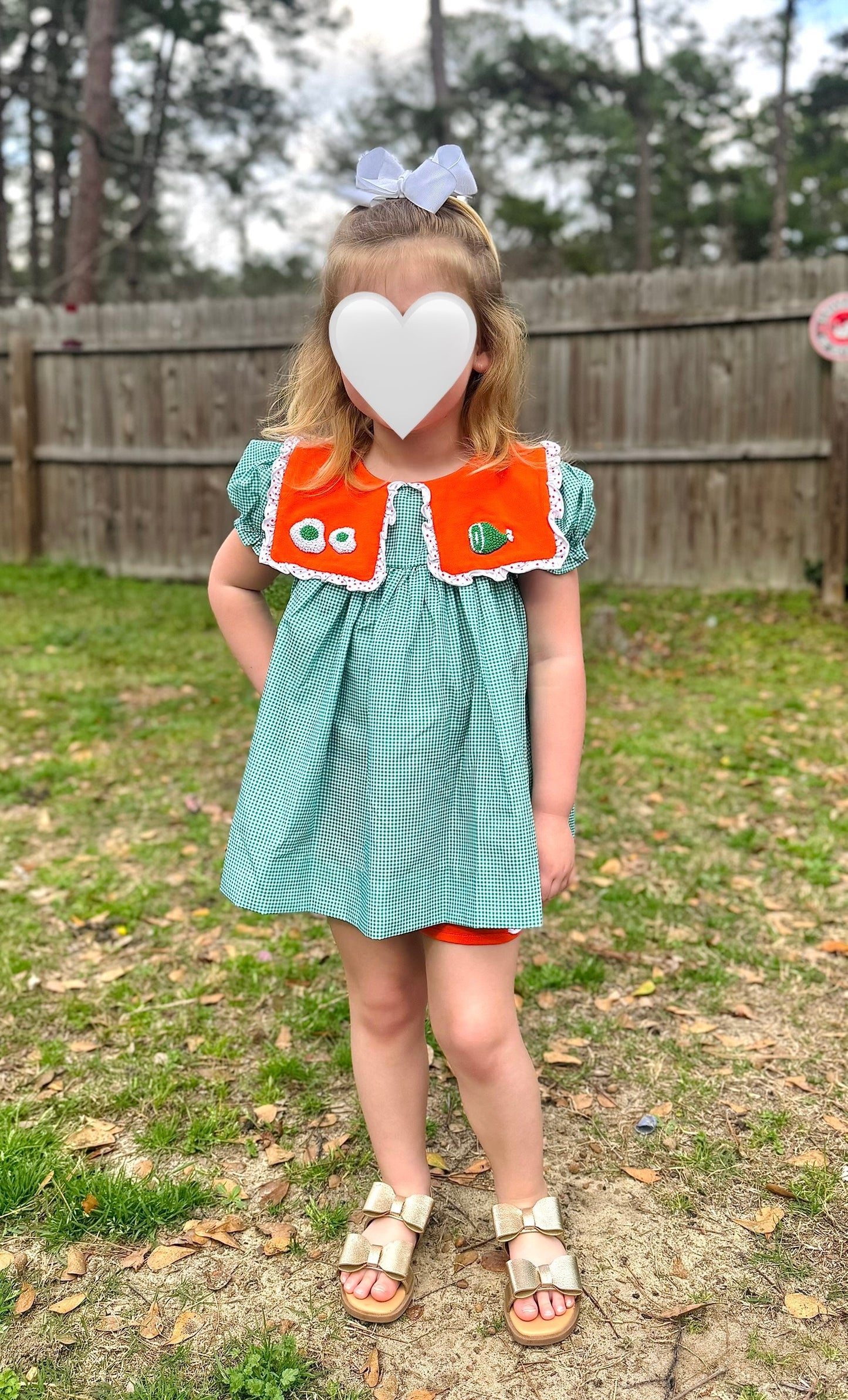RTS: GREEN EGGS & HAM GIRL SHORT SET