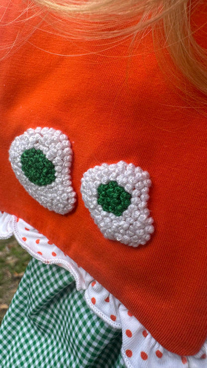 RTS: GREEN EGGS & HAM GIRL SHORT SET
