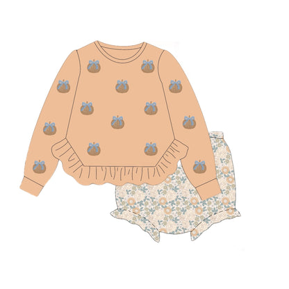 RTS: PUMPKIN PATCHES GIRL DIAPER SET