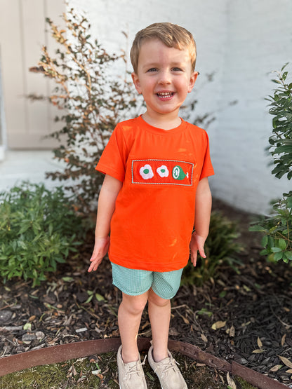 RTS: GREEN EGGS & HAM BOY SHORT SET