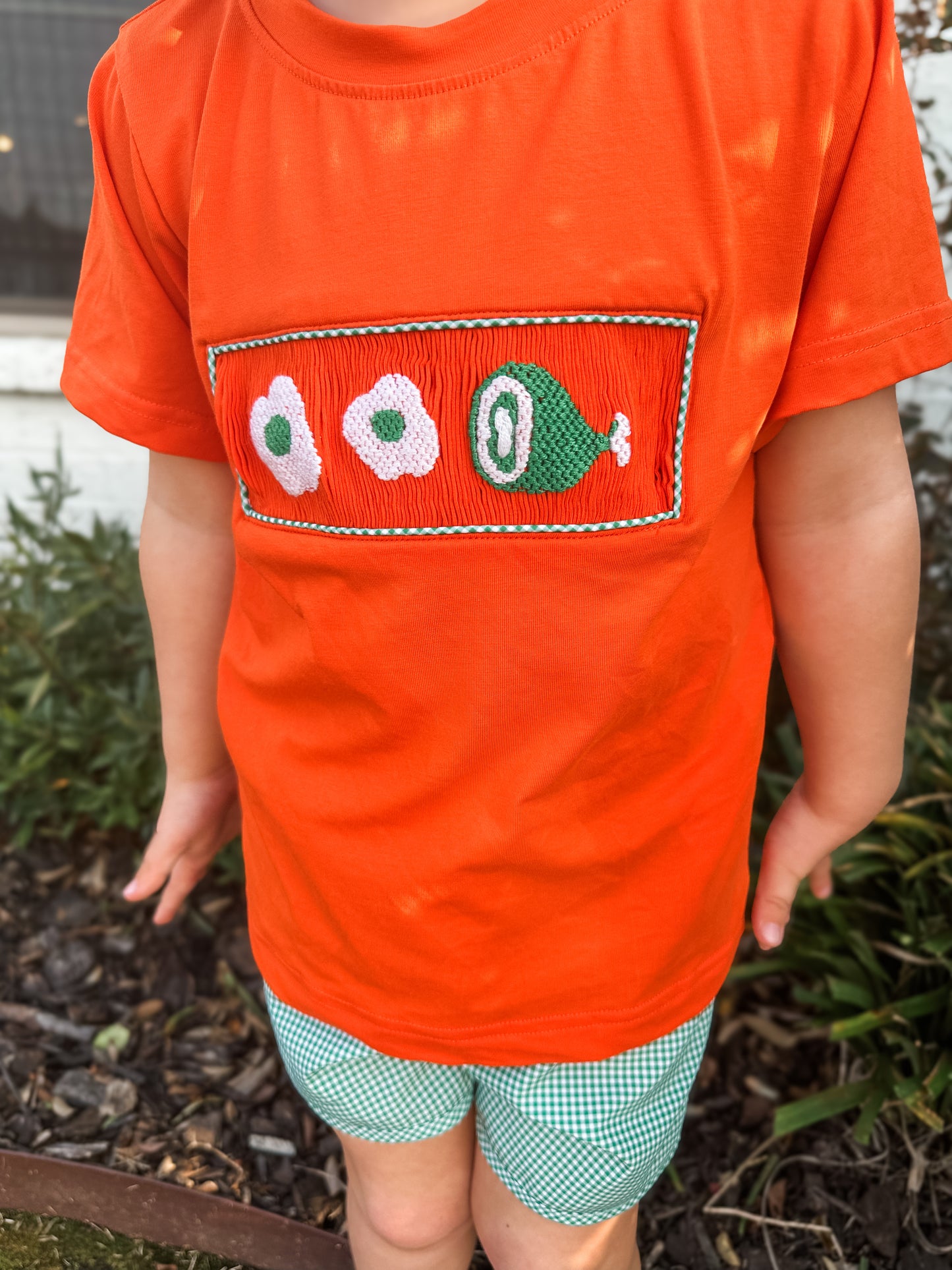 RTS: GREEN EGGS & HAM BOY SHORT SET
