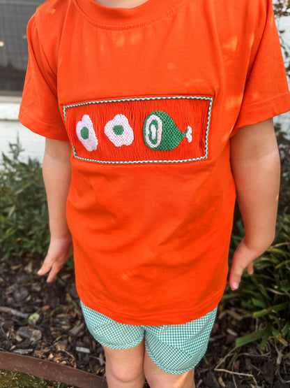 RTS: GREEN EGGS & HAM BOY SHORT SET