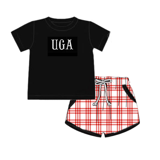 RTS: FRENCH KNOT UGA BOY SHORT SET