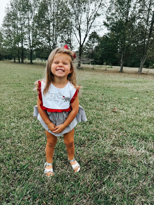 ROLL TIDE GIRL DIAPER SET