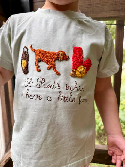 RTS:  OL RED BOY JOGGER SET